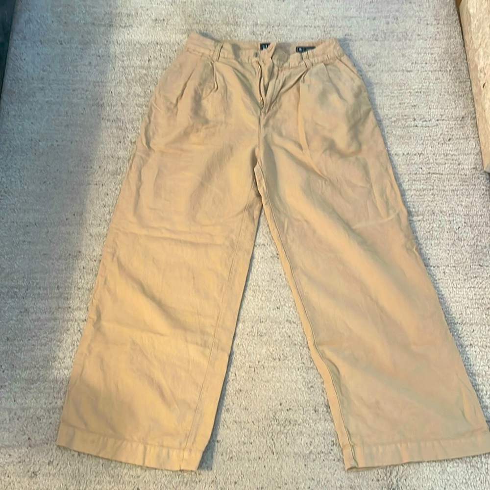 Gap wide-leg high rise pants.